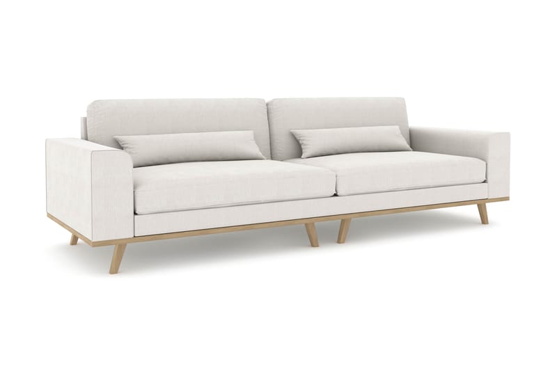 Copenhagen 4-seters Stoffsofa - Lys grå - Møbler - Sofaer - 4 seter sofa