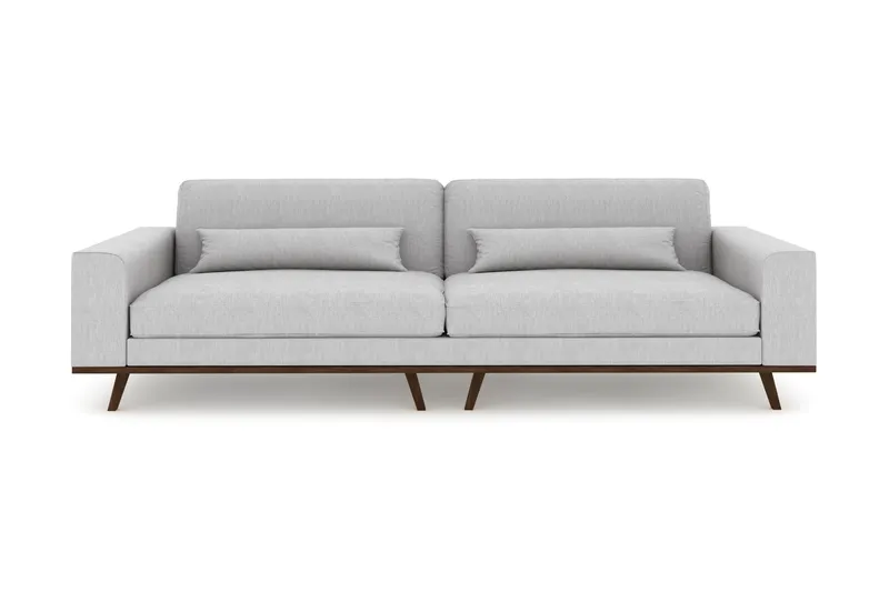 Copenhagen 4-seters Stoffsofa - Lys grå - Møbler - Sofaer - 4 seter sofa