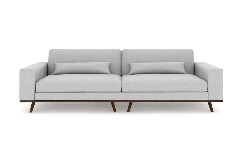 Copenhagen 4-seters Stoffsofa - Lys grå - Møbler - Sofaer - 4 seter sofa