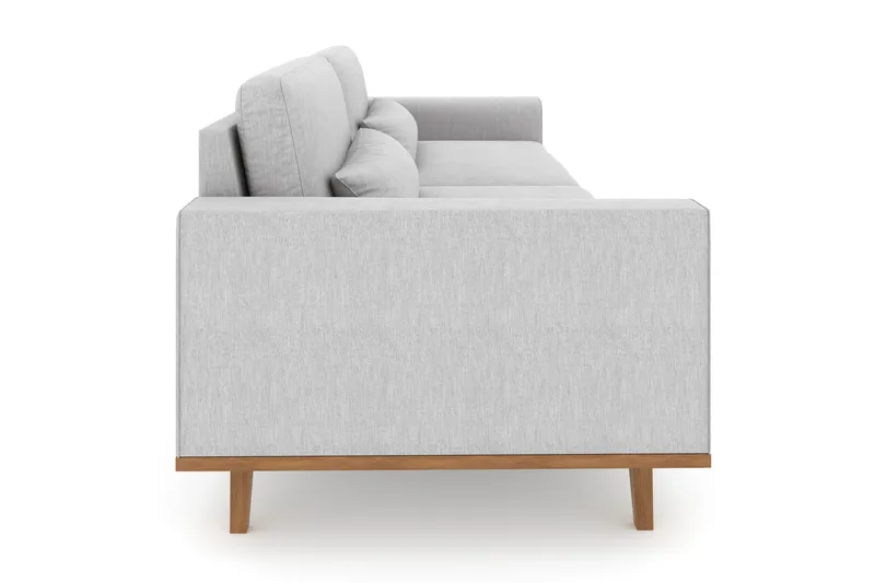 Copenhagen 4-seters Stoffsofa - Lys grå - Møbler - Sofaer - 4 seter sofa