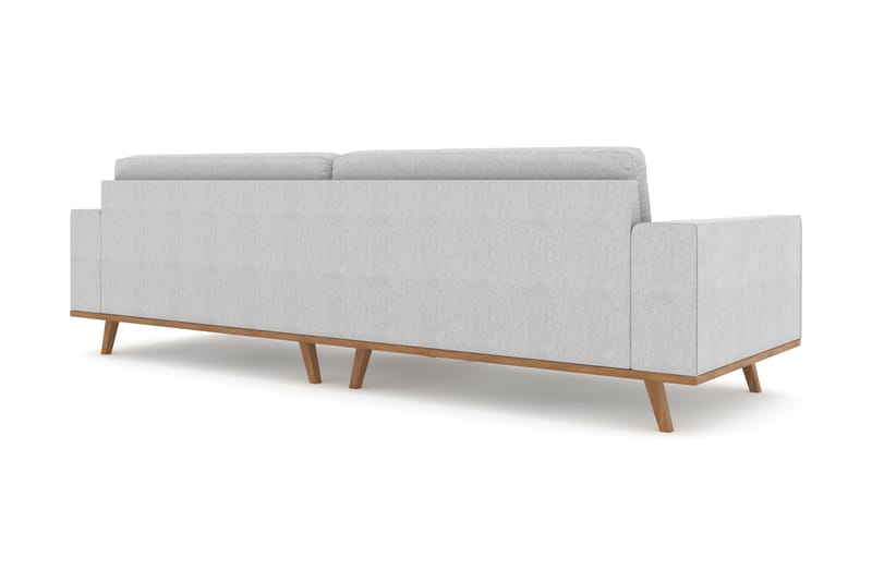 Copenhagen 4-seters Stoffsofa - Lys grå - Møbler - Sofaer - 4 seter sofa