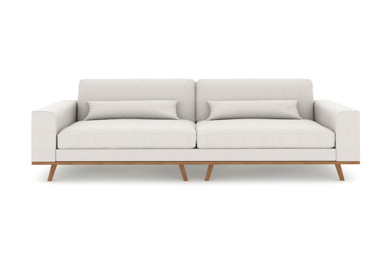Copenhagen 4-seters Stoffsofa - Lys grå - Møbler - Sofaer - 4 seter sofa