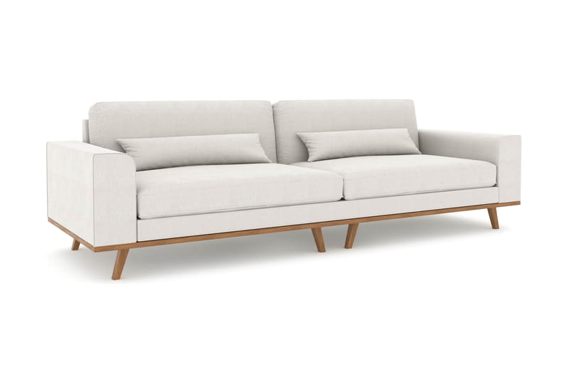 Copenhagen 4-seters Stoffsofa - Lys grå - Møbler - Sofaer - 4 seter sofa