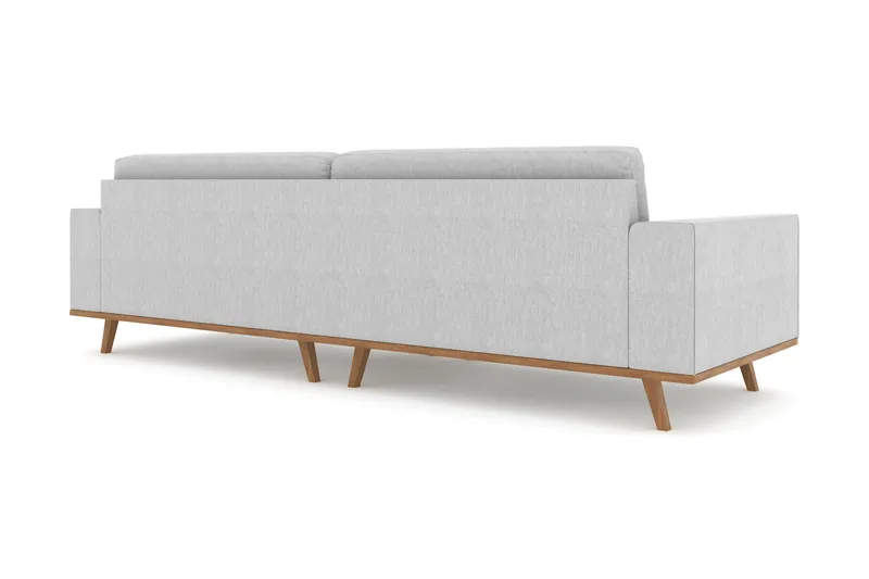 Copenhagen 4-seters Stoffsofa - Lys grå - Møbler - Sofaer - 4 seter sofa