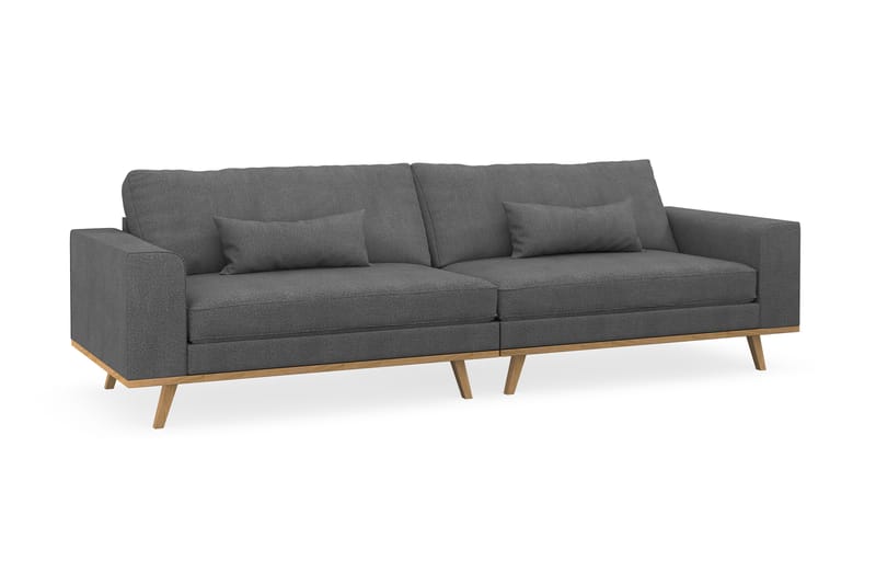 Copenhagen 4-seters Stoffsofa - Mørk grå - Møbler - Sofaer - 4 seter sofa