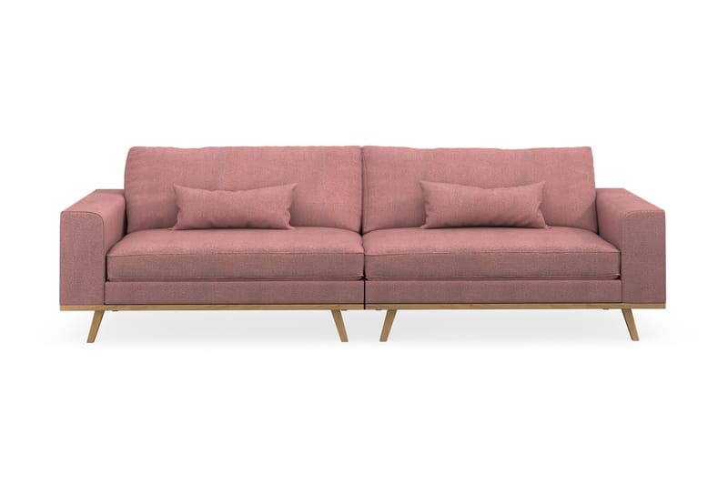 Copenhagen 4-seters Stoffsofa - Rosa - Møbler - Sofaer - 4 seter sofa