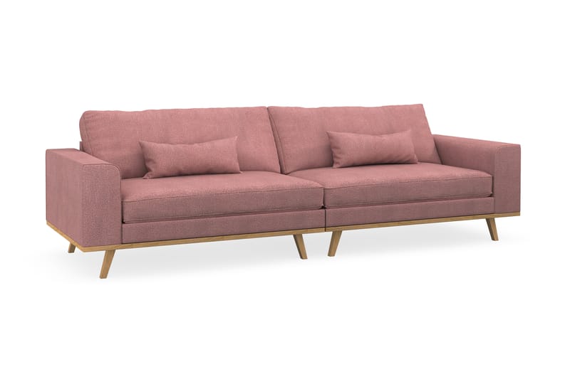 Copenhagen 4-seters Stoffsofa - Rosa - Møbler - Sofaer - 4 seter sofa