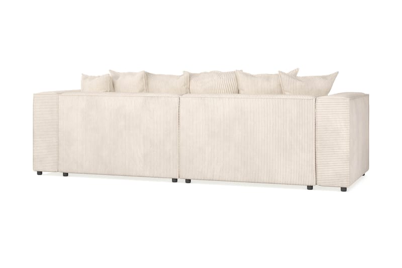 Cubo 4-seters Dyp Modulsofa i Manchester - Beige - Møbler - Sofaer - 4 seter sofa