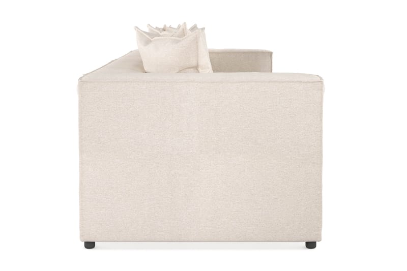 Cubo 4-seters Dyp Modulsofa i Manchester - Beige - Møbler - Sofaer - 4 seter sofa