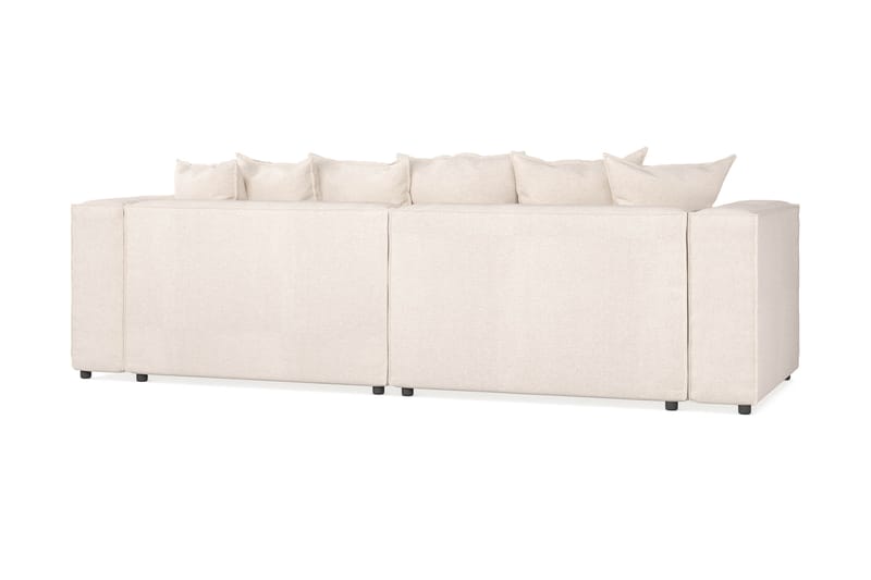 Cubo 4-seters Dyp Modulsofa i Manchester - Beige - Møbler - Sofaer - 4 seter sofa