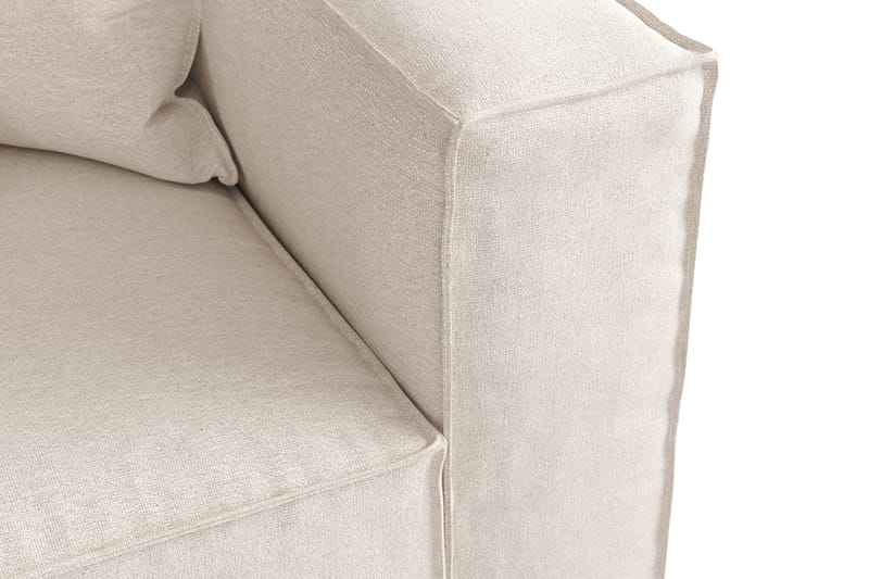 Cubo 4-seters Dyp Modulsofa i Manchester - Beige - Møbler - Sofaer - 4 seter sofa
