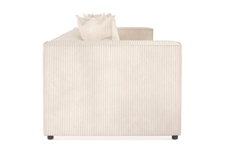 Cubo 4-seters Dyp Modulsofa i Manchester - Beige - Møbler - Sofaer - 4 seter sofa