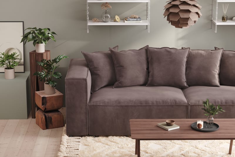 Cubo 4-seters Sofa - Beige / Cordfløyel - 4 seter sofa