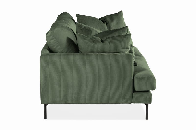 Menard 3-seters Dyp Manchestersofa - Grønn - Møbler - Sofaer - Sofa 3 seter