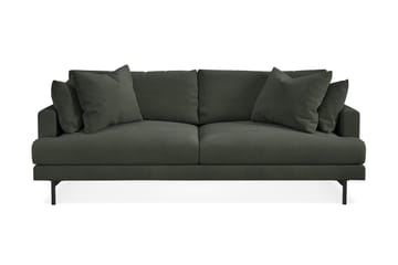 Menard 3-seters Dyp Manchestersofa - Mørk grønn - Møbler - Sofaer - Sofa 3 seter