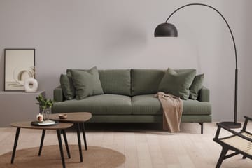 Menard 3-seters Dyp Manchestersofa - Mørk grønn - Møbler - Sofaer - Sofa 3 seter