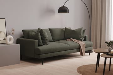 Menard 3-seters Dyp Manchestersofa - Mørk grønn - Møbler - Sofaer - Sofa 3 seter
