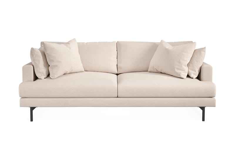 Menard 3-seters Dyp Stoffsofa 225 cm bred - Beige - Møbler - Sofaer - Sofa 3 seter
