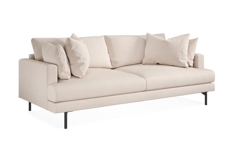 Menard 3-seters Dyp Stoffsofa 225 cm bred - Beige - Møbler - Sofaer - Sofa 3 seter