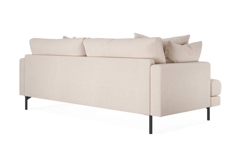 Menard 3-seters Dyp Stoffsofa 225 cm bred - Beige - Møbler - Sofaer - Sofa 3 seter