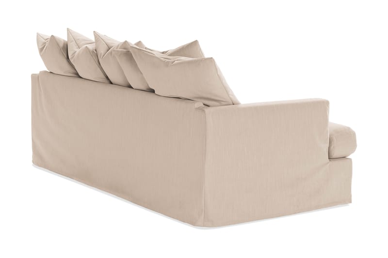 Menard 3-seters Dyp Stoffsofa - Beige - Møbler - Sofaer - Sofa 3 seter