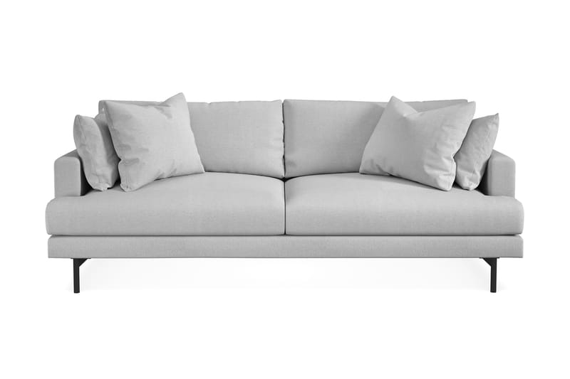 Menard 3-seters Dyp Stoffsofa - Lys grå - Møbler - Sofaer - Sofa 3 seter