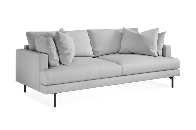 Menard 3-seters Dyp Stoffsofa - Lys grå - Møbler - Sofaer - Sofa 3 seter