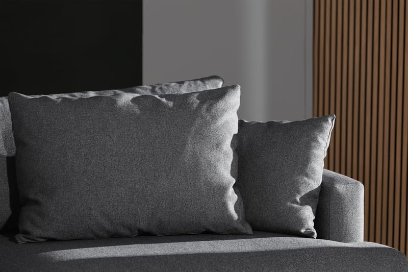 Menard 3-seters Dyp Stoffsofa - Mørk grå - Møbler - Sofaer - Sofa 3 seter