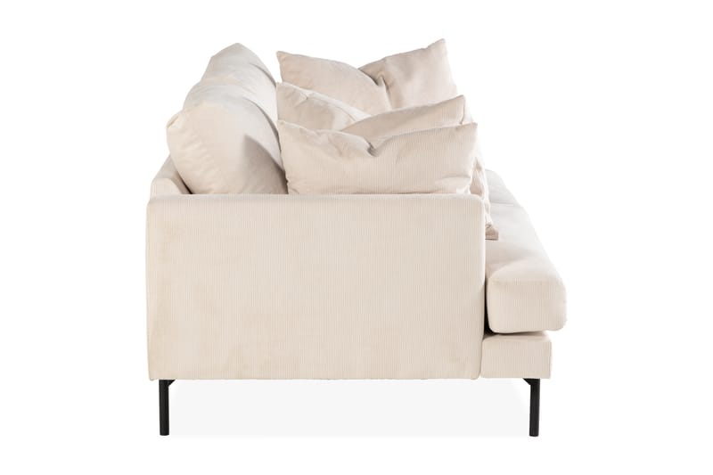 Menard 3-seters Manchestersofa - Beige - Møbler - Sofaer - Sofa 3 seter