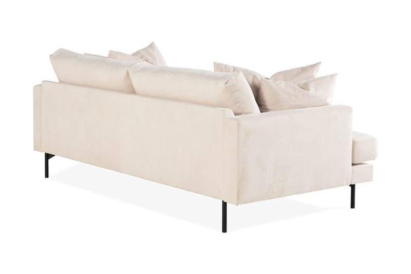 Menard 3-seters Manchestersofa - Beige - Møbler - Sofaer - Sofa 3 seter