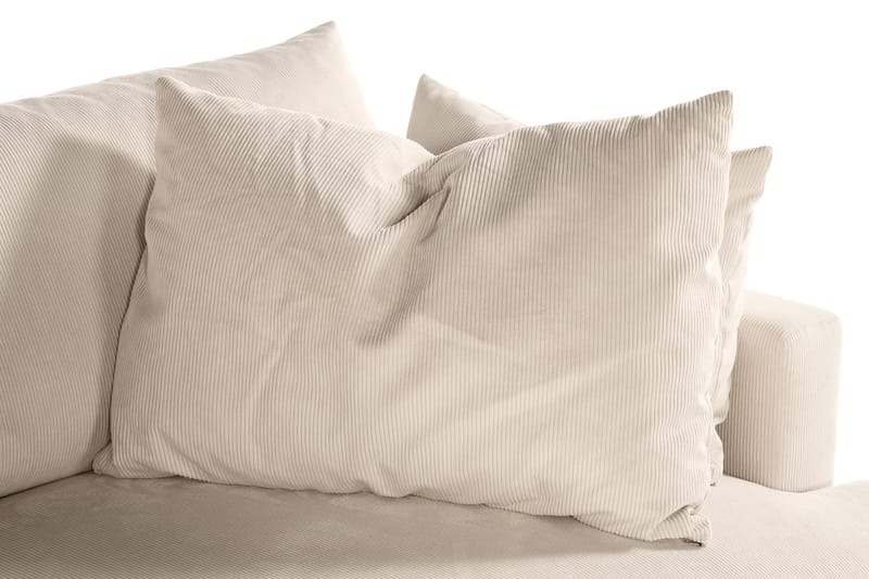 Menard 3-seters Manchestersofa - Beige - Møbler - Sofaer - Sofa 3 seter