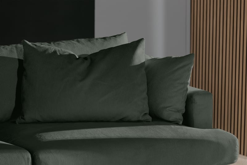 Menard 3-seters Manchestersofa - Grønn - Møbler - Sofaer - Sofa 3 seter
