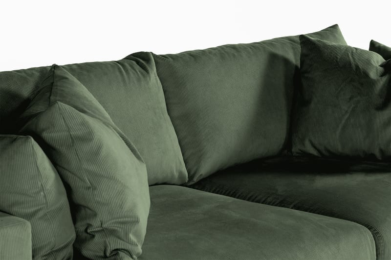 Menard 3-seters Manchestersofa - Grønn - Møbler - Sofaer - Sofa 3 seter