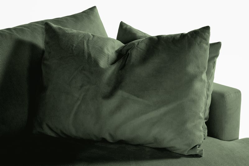 Menard 3-seters Manchestersofa - Grønn - Møbler - Sofaer - Sofa 3 seter