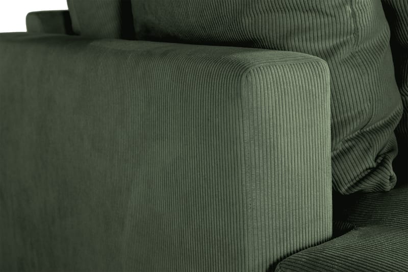 Menard 3-seters Manchestersofa - Grønn - Møbler - Sofaer - Sofa 3 seter