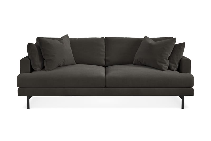 Menard 3-seters Manchestersofa - Mørk grå - Møbler - Sofaer - Sofa 3 seter