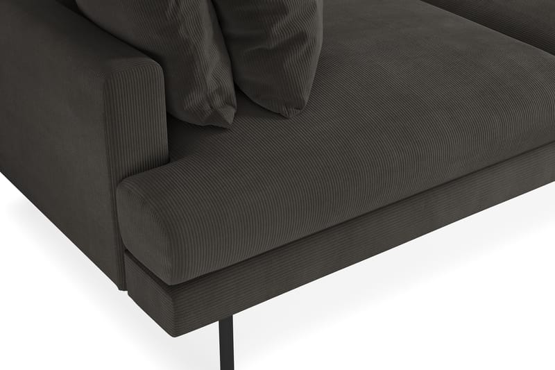 Menard 3-seters Manchestersofa - Mørk grå - Møbler - Sofaer - Sofa 3 seter