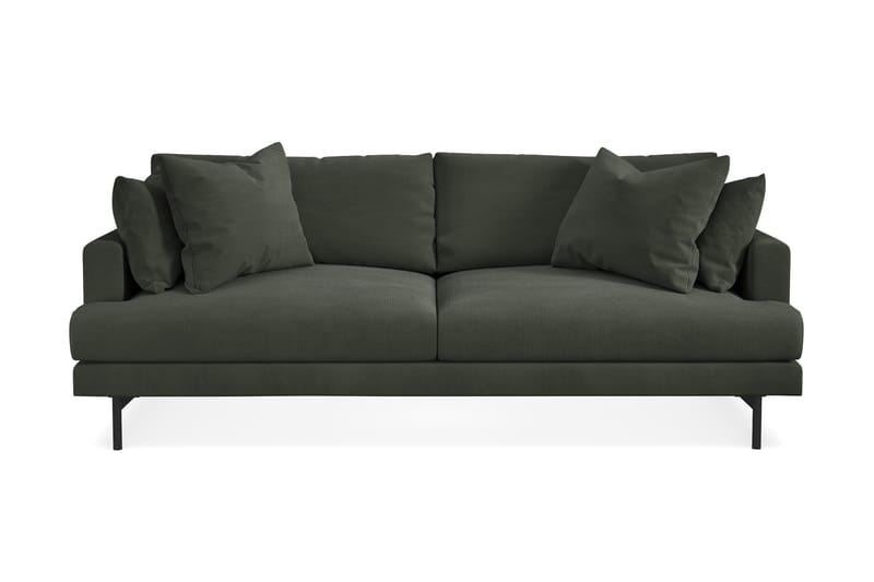 Menard 3-seters Manchestersofa - Mørk grønn - Møbler - Sofaer - Sofa 3 seter