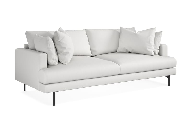 Menard 3-seters Stoffsofa - Hvit - Møbler - Sofaer - Sofa 3 seter