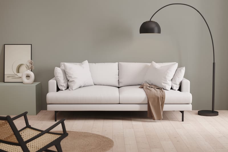 Menard 3-seters Stoffsofa - Hvit - Møbler - Sofaer - Sofa 3 seter