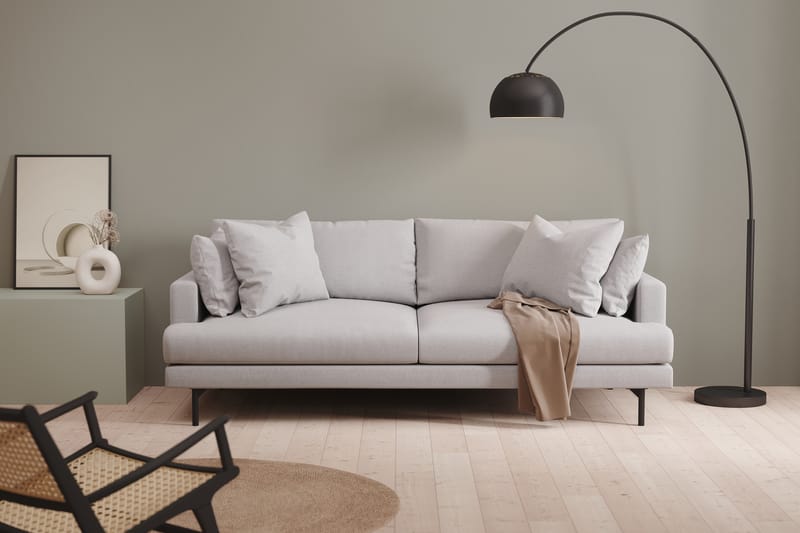Menard 3-seters Stoffsofa - Lys grå - Møbler - Sofaer - Sofa 3 seter