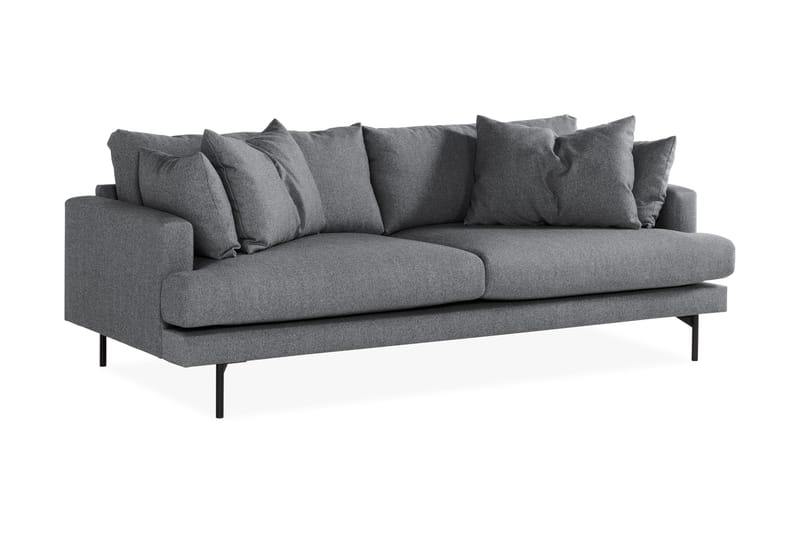 Menard 3-seters Stoffsofa - Mørk grå - Møbler - Sofaer - Sofa 3 seter