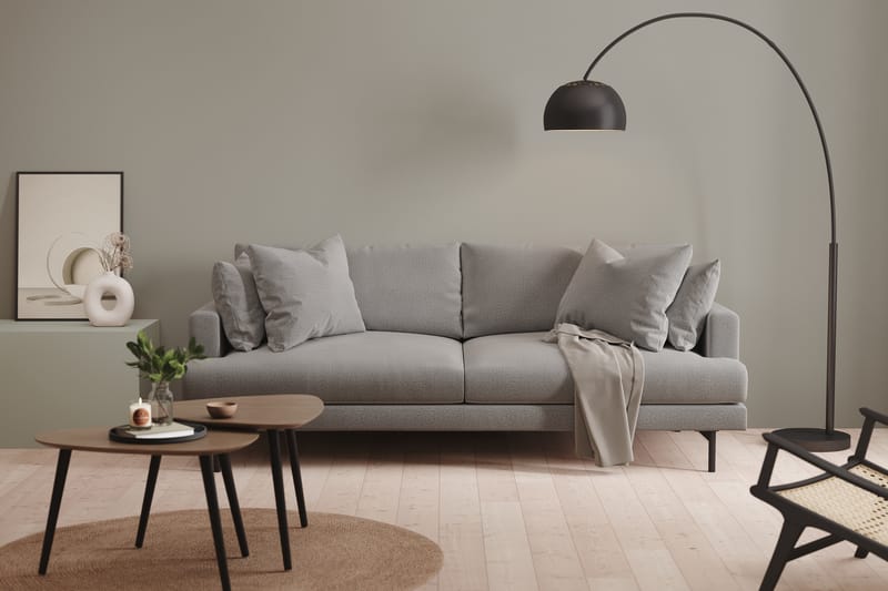 Menard 3-seters Stoffsofa - Mørk grå - Møbler - Sofaer - Sofa 3 seter