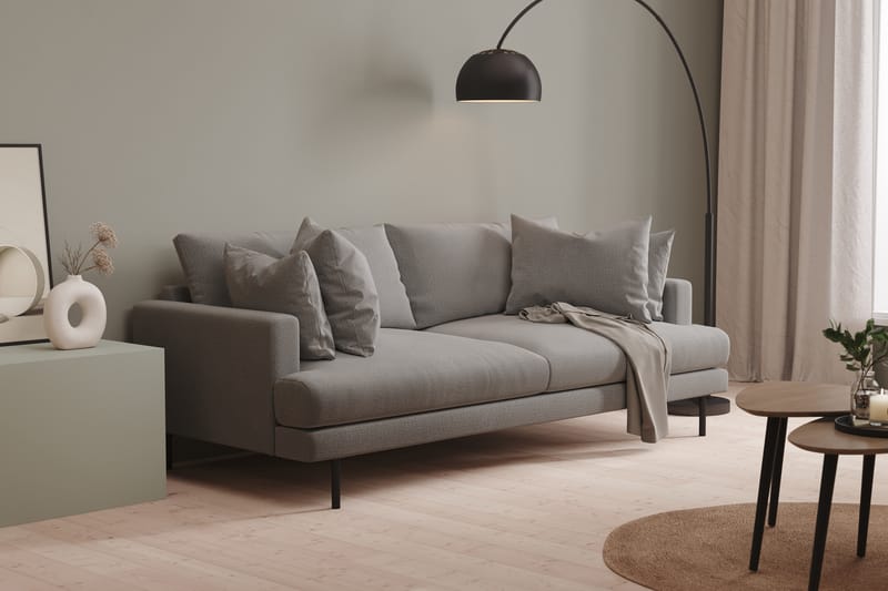 Menard 3-seters Stoffsofa - Mørk grå - Møbler - Sofaer - Sofa 3 seter
