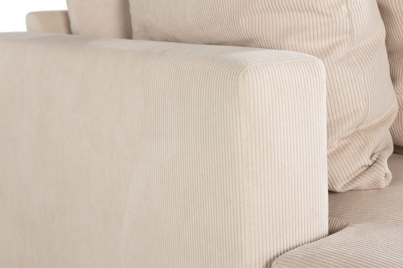 Menard 4-seters Dyp Manchestersofa - Beige - Møbler - Sofaer - 4 seter sofa