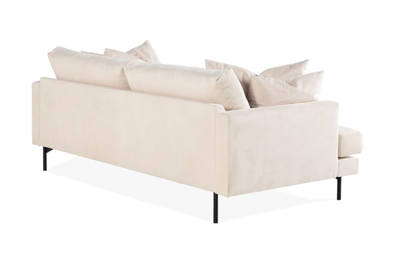 Menard 4-seters Dyp Manchestersofa - Beige - Møbler - Sofaer - 4 seter sofa