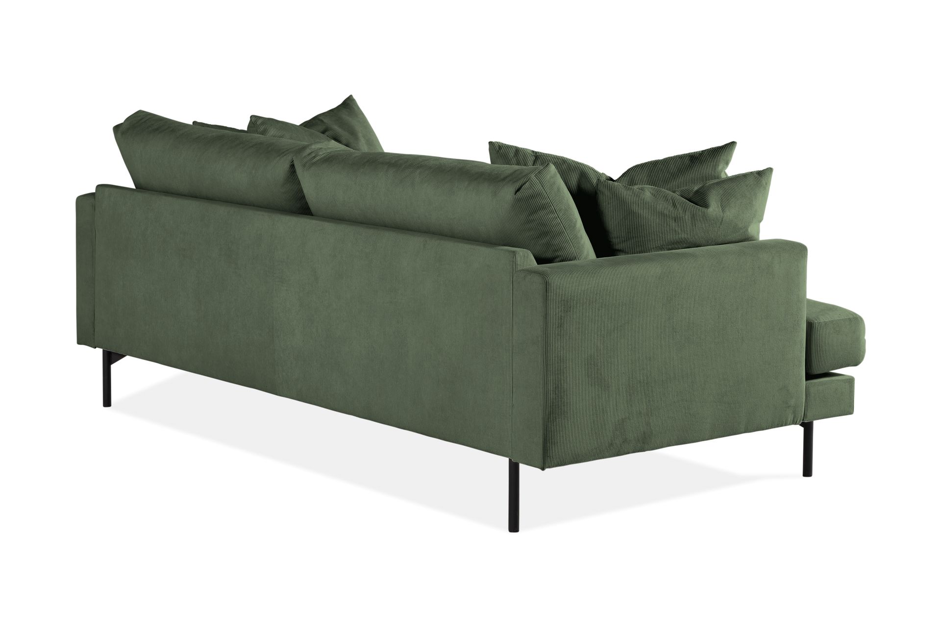 Menard 4-seters Dyp Manchestersofa - Grønn - Møbler - Sofaer - 4 seter sofa