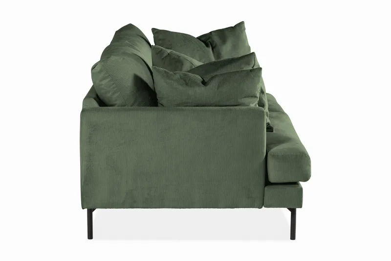 Menard 4-seters Dyp Manchestersofa - Grønn - Møbler - Sofaer - 4 seter sofa