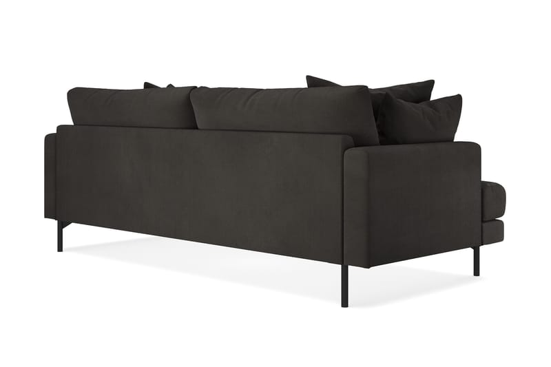 Menard 4-seters Dyp Manchestersofa - Mørk grå - Møbler - Sofaer - 4 seter sofa