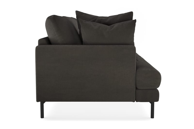 Menard 4-seters Dyp Manchestersofa - Mørk grå - Møbler - Sofaer - 4 seter sofa